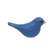 Dark Blue Carved Bird Sitter - 2.75"H