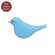 Light Blue Carved Bird Sitter - 2.75"H