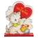 Be My Valentine Vintage Kitten on Base, #38928