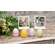 4 Set - Painted Wooden Easter Egg Name Card Holders - 2.5"H