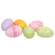 6 Set - Painted Wooden Easter Eggs - 2"H