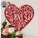 Vined Love Hanging Heart Sign
