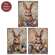 Distressed Easter Bunny Block - 3 Asstd.