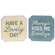 Have A Lovely Day Distressed Cottage Rose Block Sign - 2 Asstd.