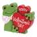 Hoppy Valentine's Day Wooden Frog Sitter, #39013