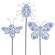 3 Set - Layered Flutterbug Plant Pokes