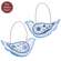 Blue & White Floral Bird Ornament - 2 Asstd.