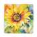 4/Set - Watercolor Sunflower Coasters & Holder