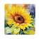 4/Set - Watercolor Sunflower Coasters & Holder