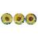 Sunflower Trinket Trays 3 Asstd