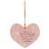 Wildflower Friendship Wooden Heart Ornament - 3 Asstd.