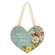 Vintage Floral Friendship Wooden Heart Ornament - 3 Asstd.Vintage Floral Friendship Wooden Heart Ornament - 3 Asstd.