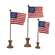 Pedestal with Flags, 3/Set