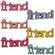 Friend Word Sitter - 6 Asstd.