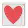 Watercolor Heart 2" Square Block - 4 Asstd.