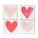 Watercolor Heart 2" Square Block - 4 Asstd.