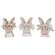 Spring Floral Crown Wooden Bunny Sitter - 3 Asstd.