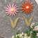 Distressed Wood Flower Magnets - 2 Asstd.