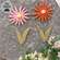 Distressed Wood Flower Magnets - 2 Asstd.