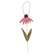 Distressed Wood Coneflower Hanger - 2 Asstd.
