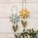Distressed Wood Daisy Hanger - 2 Asstd.