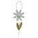Distressed Wood Daisy Hanger - 2 Asstd.