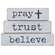 Pray Trust Believe Chunky Religious Block, #39183
