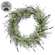 Golden Trumpet & Lavender Wreath - 20 In