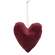 Plush Velvet Heart Ornaments, 3/Set, CW5018