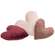 Plush Velvet Heart Ornaments, 3/Set, CW5018