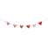 Vintage Patchwork Hearts Garland - 60"L