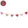 Vintage Patchwork Hearts Garland - 60"L