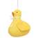Yellow & White Gingham Checked Stuffed Baby Duck, #CW5048