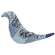 Indigo Bloom Patchwork Bird - 7"H