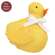 Yellow & White Gingham Check Stuffed Duck, #CW5060