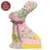 Vintage Floral Quilt Bunny Pillow - 10.5"H