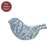 Indigo Bloom Patchwork Baby Bird - 3"H