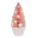 Pink Bottle Brush Tree - 9"H