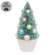 Teal Bottle Brush Tree - 9"HTeal Bottle Brush Tree - 9"H