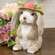 Flower Hat Sisal Bunny