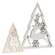 White Glitter Deer & Christmas Tree Sitters, 2/Set 38773;