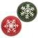 Snowflake Engraved Decorative Ball - 4" - 2 Asstd.