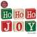 3 Set - Ho Ho Ho/Joy Reversible Wooden Blocks