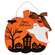 Happy Halloween Pumpkin Town Hanger