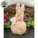 Stuffed Sherpa Andrew Bunny Sitter - 9.5"H, CW5006