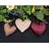 Plush Velvet Heart Ornaments, 3/Set, CW5018