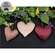 Plush Velvet Heart Ornaments, 3/Set, CW5018