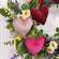 Stuffed Chenille Valentine Heart Ornament - 3 Asstd., CW5068