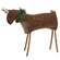 Stuffed Primitive Rudolph Reindeer - 10"H