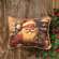 Olde Thyme Santa in the Forest Hanging Pillow